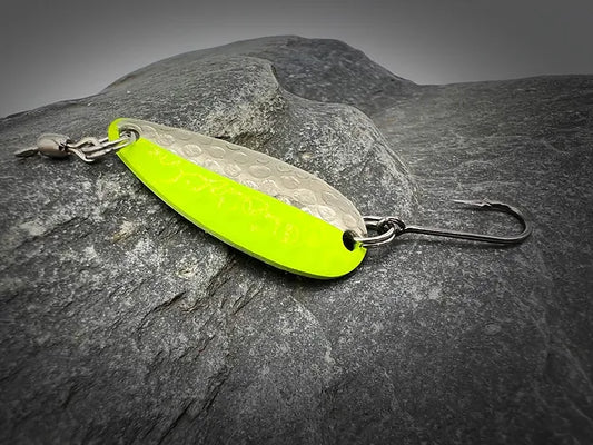 Maine Trout Whisperer Casting Spoon - Chartreuse & Nickle