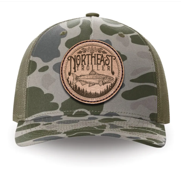 Troller Leather Patch Hat - Marsh Duck & Loden Camo