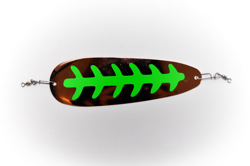 Copper with Green Holographic Ladder XL Slimline Dodger