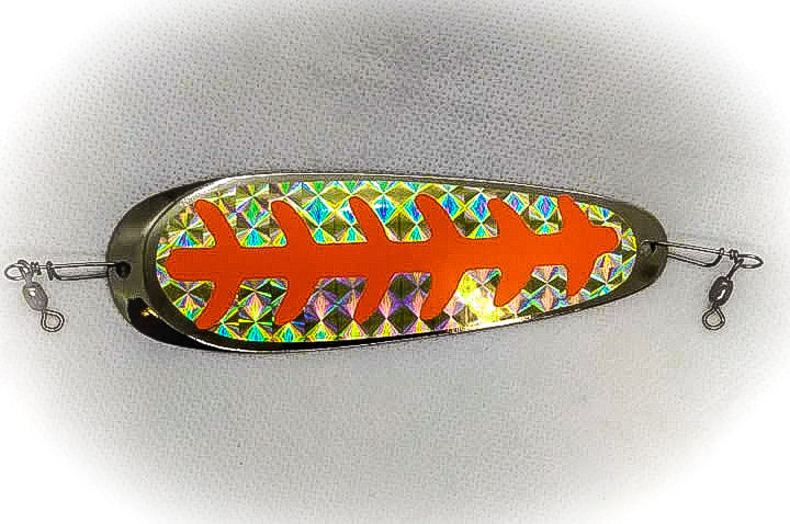 Nickel with Gold Holographic and Orange Ladder Slimline Dodger