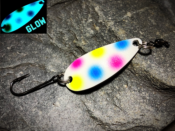 Maine Trout Whisperer Casting Spoon - Glow Wonderbread