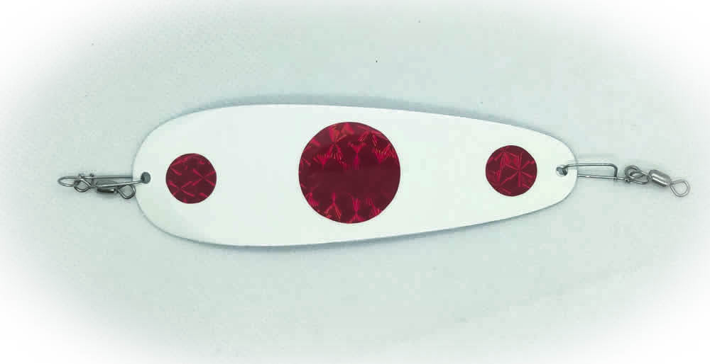 White with Red Dots Slimline Dodger