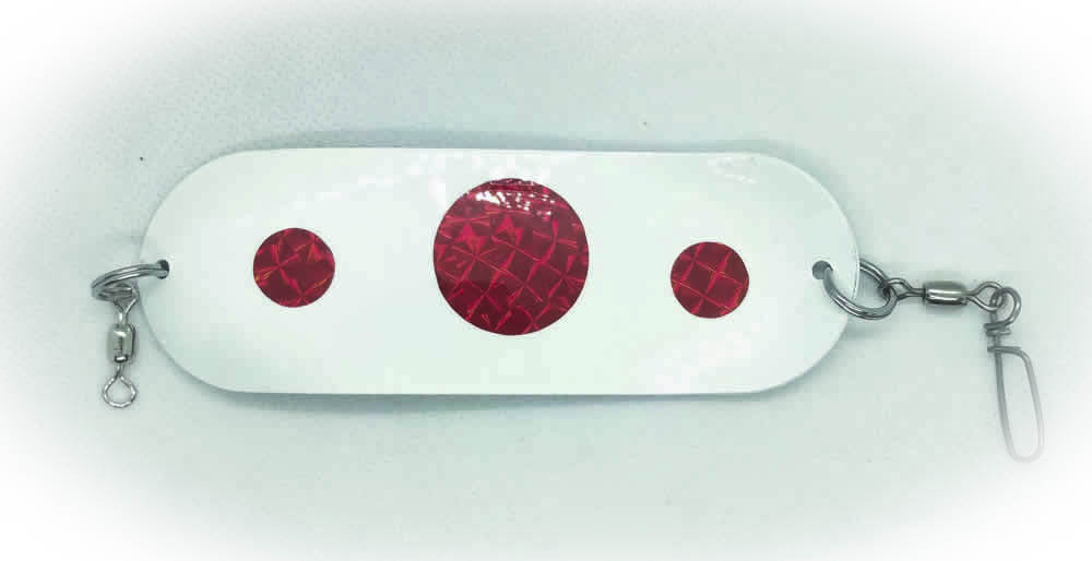 White with Red Dots 6" Traditional Dodger