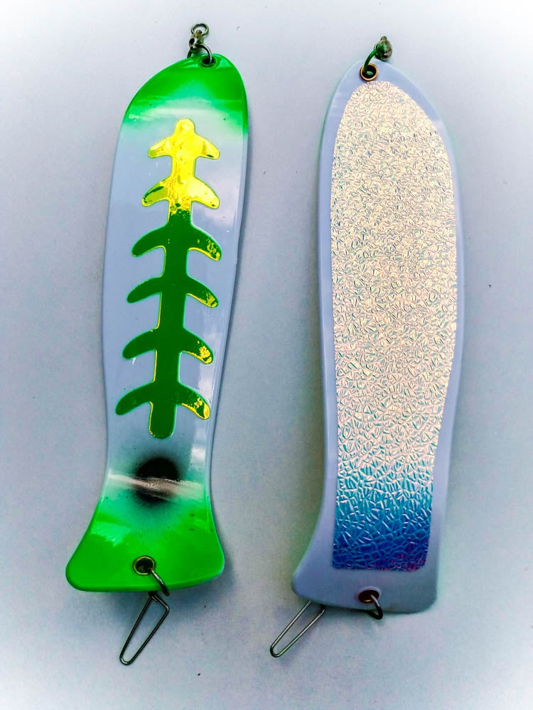 Green Jeans Glow Back 10" Fish Shaped Paddle Flasher