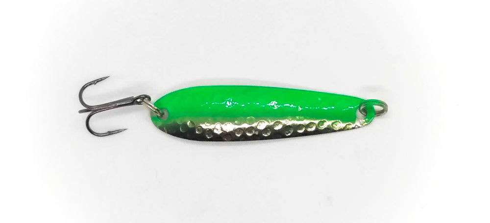 Hammered Silver and Green (#100 Size)