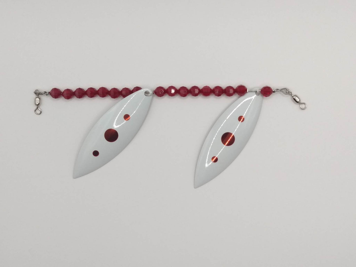 Red & White Dot Twin Spin