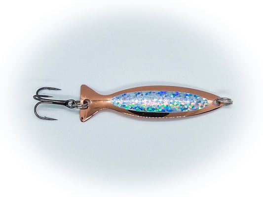 Copper with Silver Holo -  Fish Shaped Spoon
