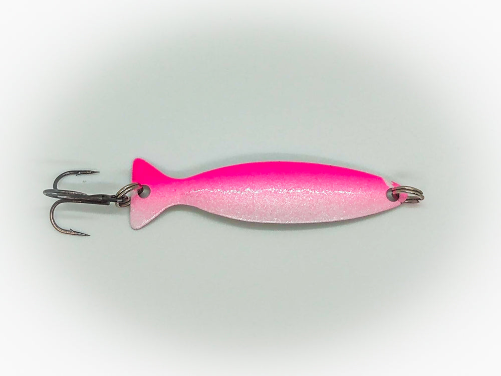 Pink & Pearl White - Fish Shaped Spoon