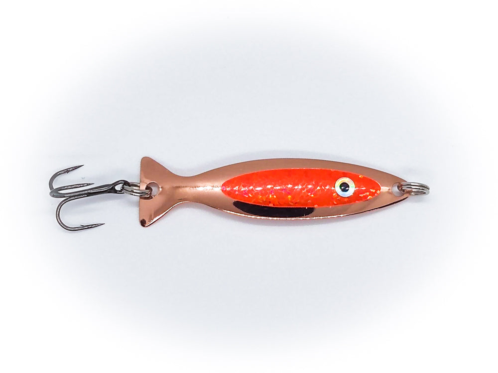 Copper With Orange Holo - Fish Shaped Spoon