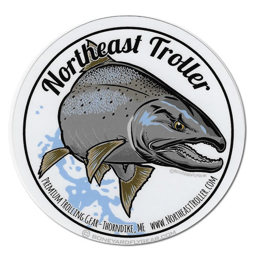 Northeast Troller Decal - Salmon