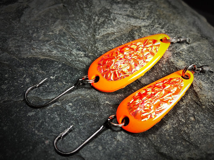 Maine Trout Whisperer Casting Spoon - Icy Hot