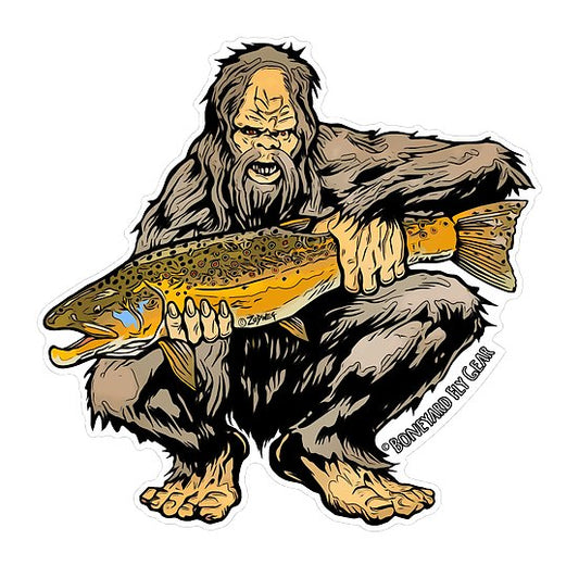 Squatch Brown Trout Decal