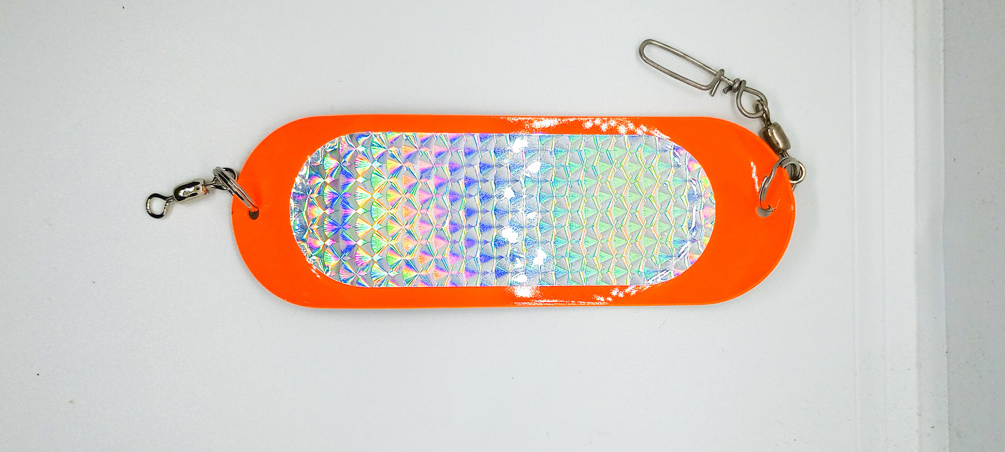 Orange & Silver Holo 4.5" Traditional Dodger