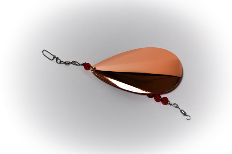 dual blade spinners copper fishing lures 4