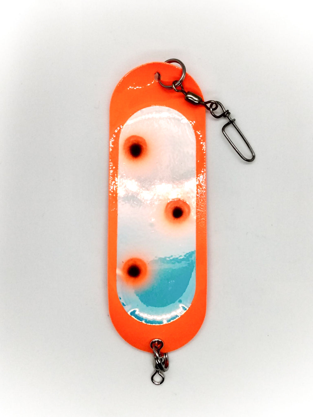 Orange UV & Black Dots 4.5" Traditional Dodger